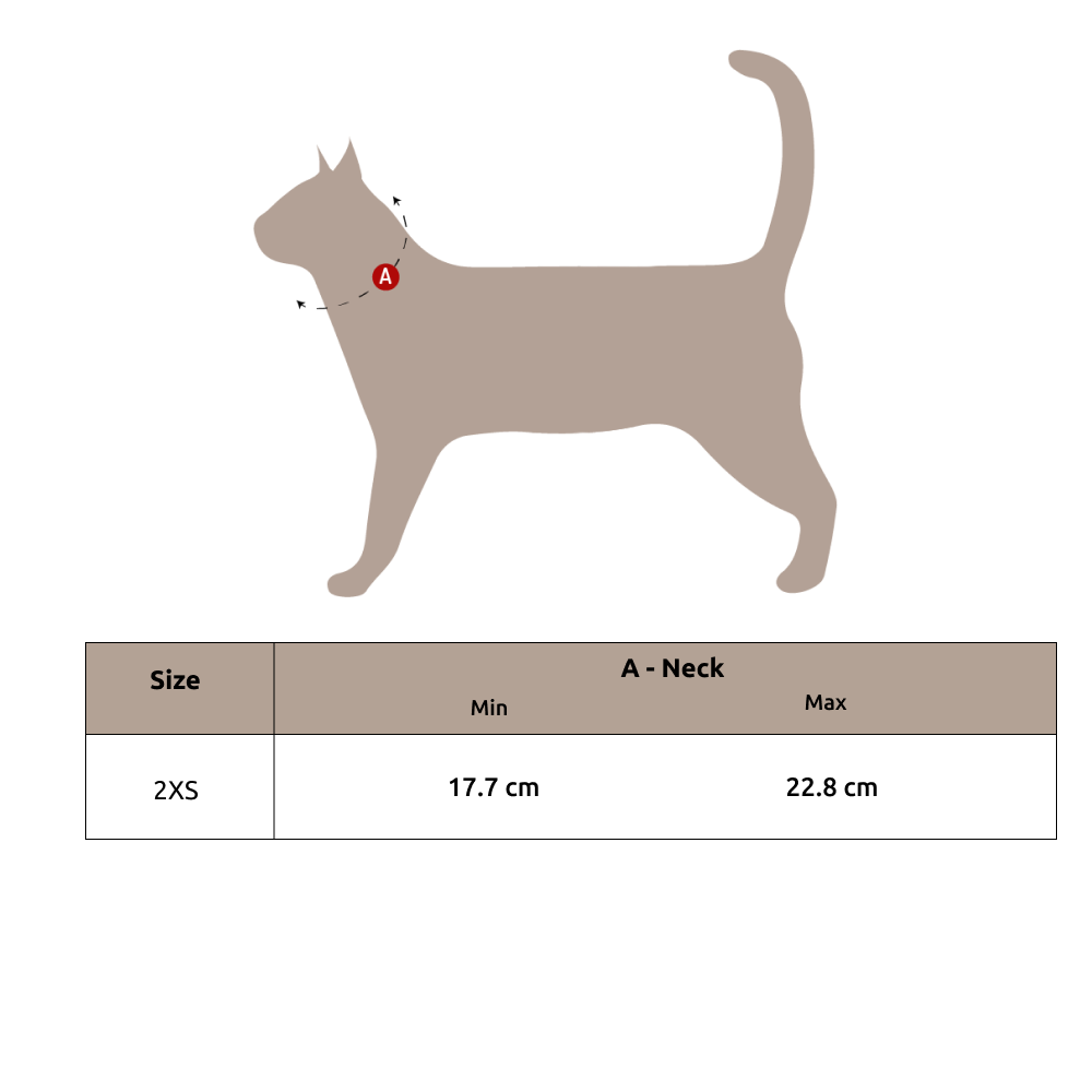 Garfield Binge & Burp Collar For Cats (2XS)