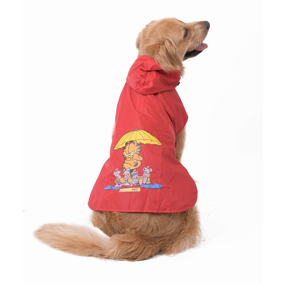 Garfield Rain Defender Red Dog Raincoat