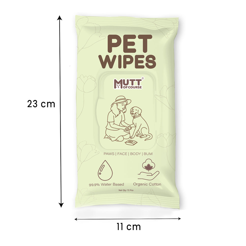 Water-Based Pet Wipes For Cats & Dogs