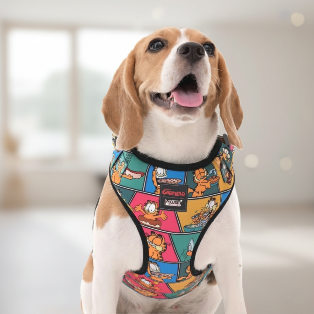 Garfield Binge & Burp Vest Harness For Dogs
