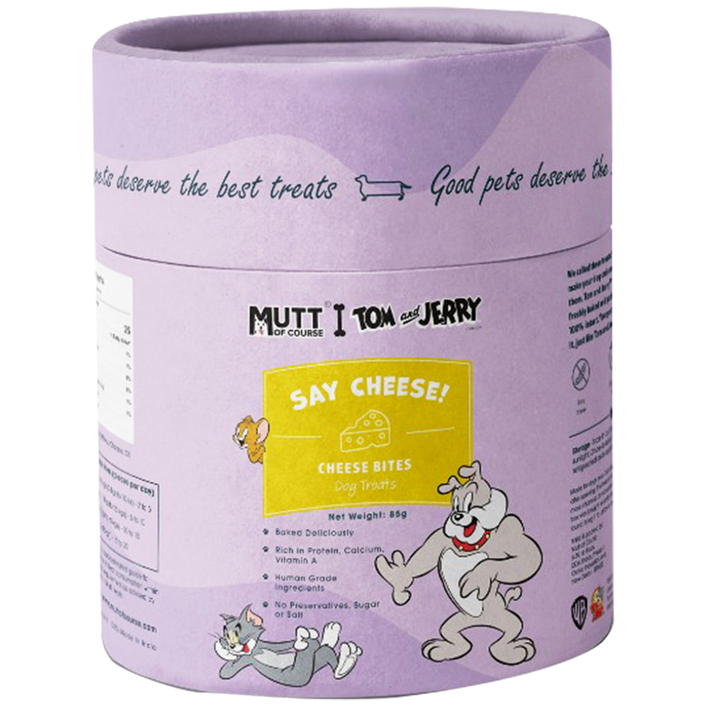 Tom and Jerry X Mutt of Course Cheese Bites Dog Treats (85gms)