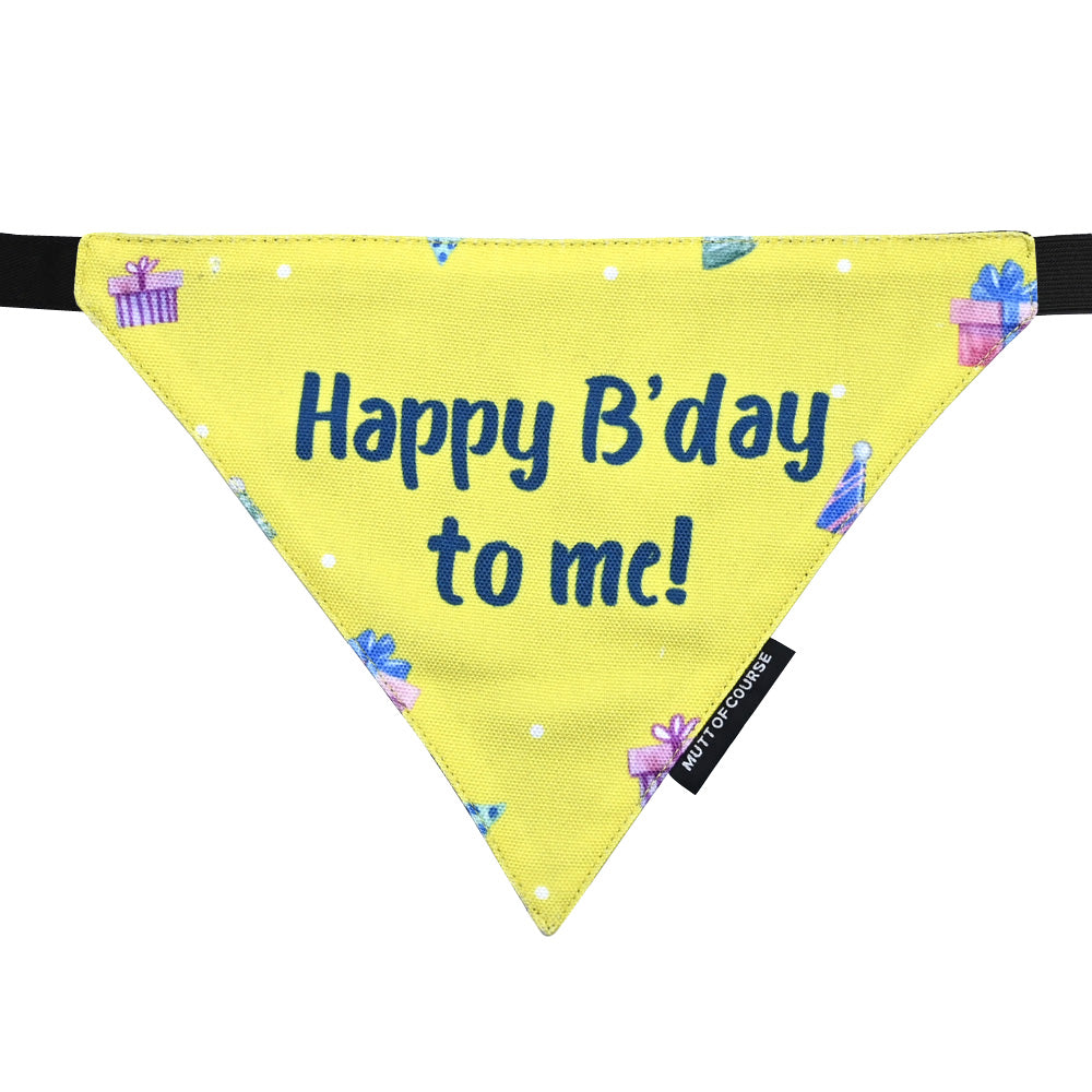 Happy Birthday Bandana – Yellow