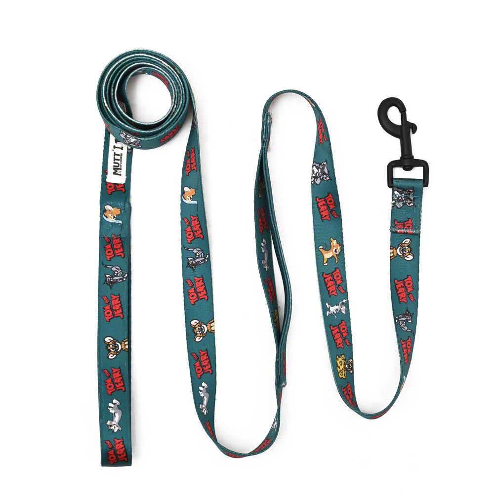 Tom and Jerry X Mutt of Course Happy Green - 8 ft. Long Picnic Leash