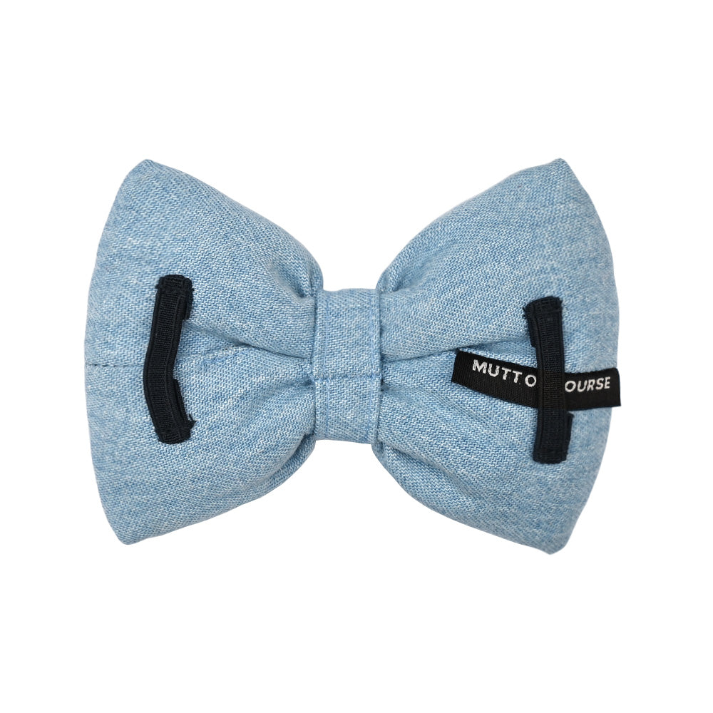 Light Blue Denim Bow
