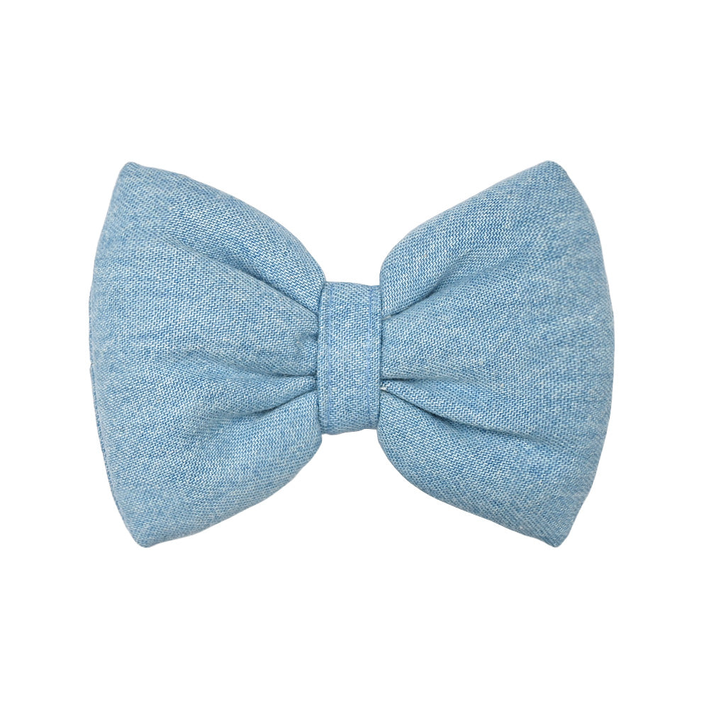 Light Blue Denim Bow
