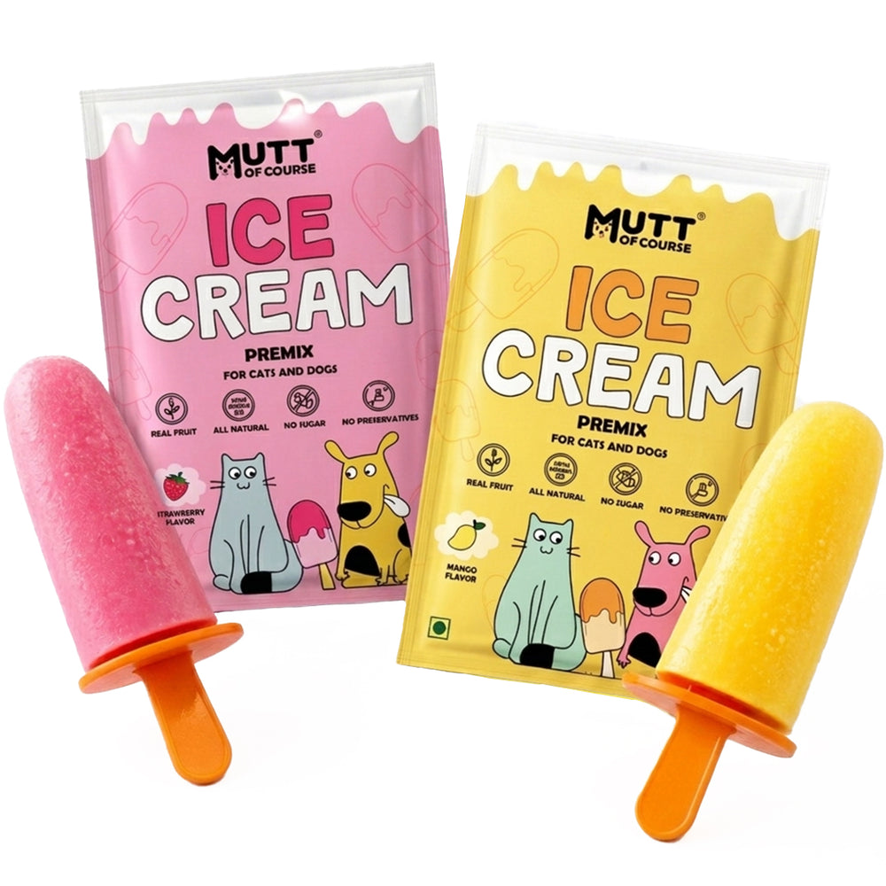 Duo Delight: Mango & Strawberry Ice Cream Premix for Cats & Dogs (Pet Nutritionist Approved)
