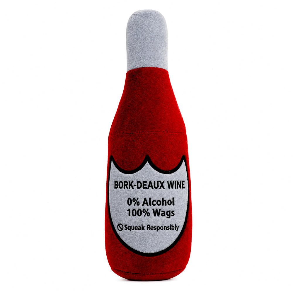 Bork-deaux Wine Bottle Dog Toy