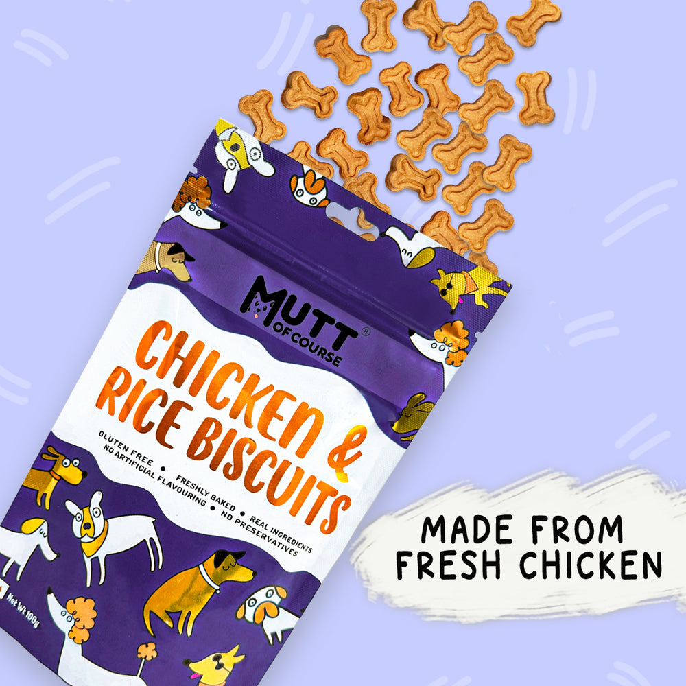 Chicken Rice Biscuits (For Cats And Dogs)