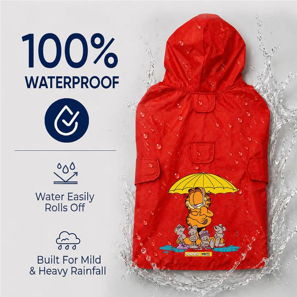 Garfield Rain Defender Red Dog Raincoat