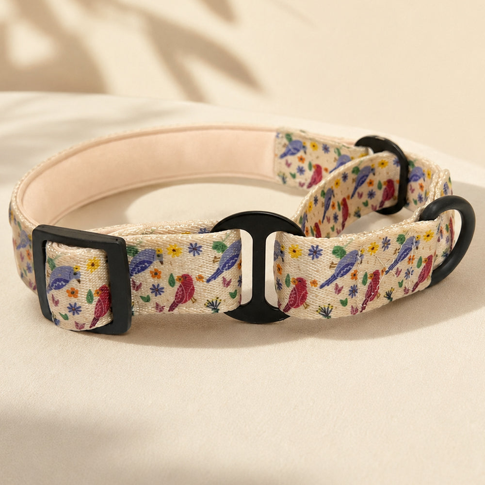 Mutt Of Course Chirpy Chirp Martingale Collar | Soft & Comfortable Dog Collar