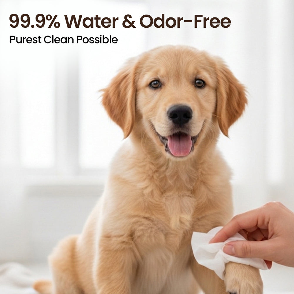 Water-Based Pet Wipes (Large) For Cats & Dogs