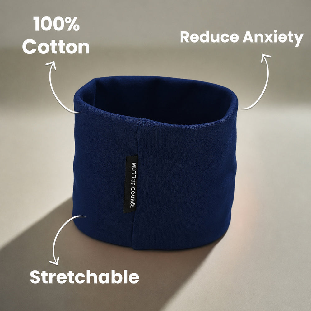 Navy Noise-Reducing Cat Ear Muffs | For Grooming & Loud Celebrations