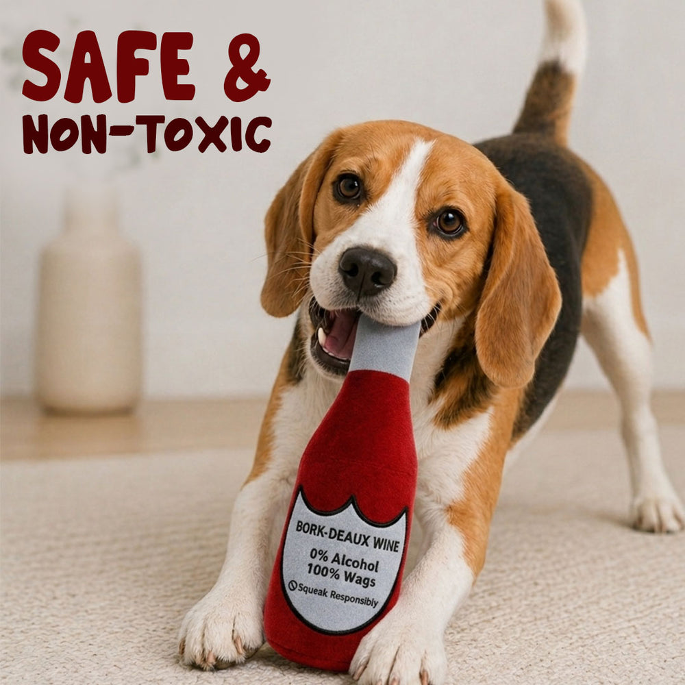 Bork-deaux Wine Bottle Dog Toy