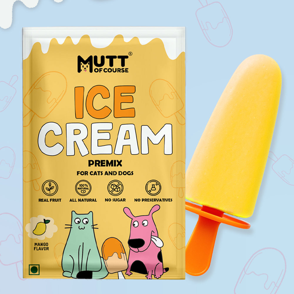 Duo Delight: Mango & Strawberry Ice Cream Premix for Cats & Dogs (Pet Nutritionist Approved)