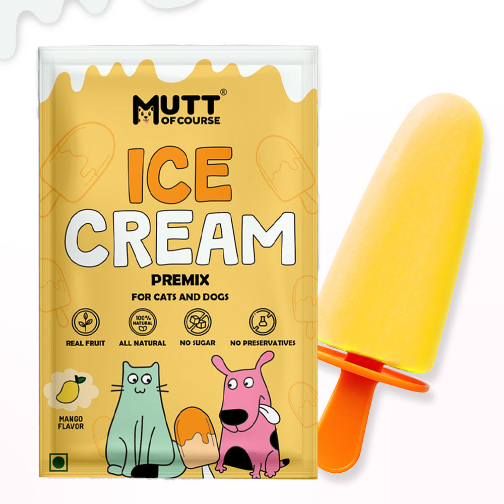 Mango Ice Cream for Cats & Dogs - Premix (Pet Nutritionist Approved)