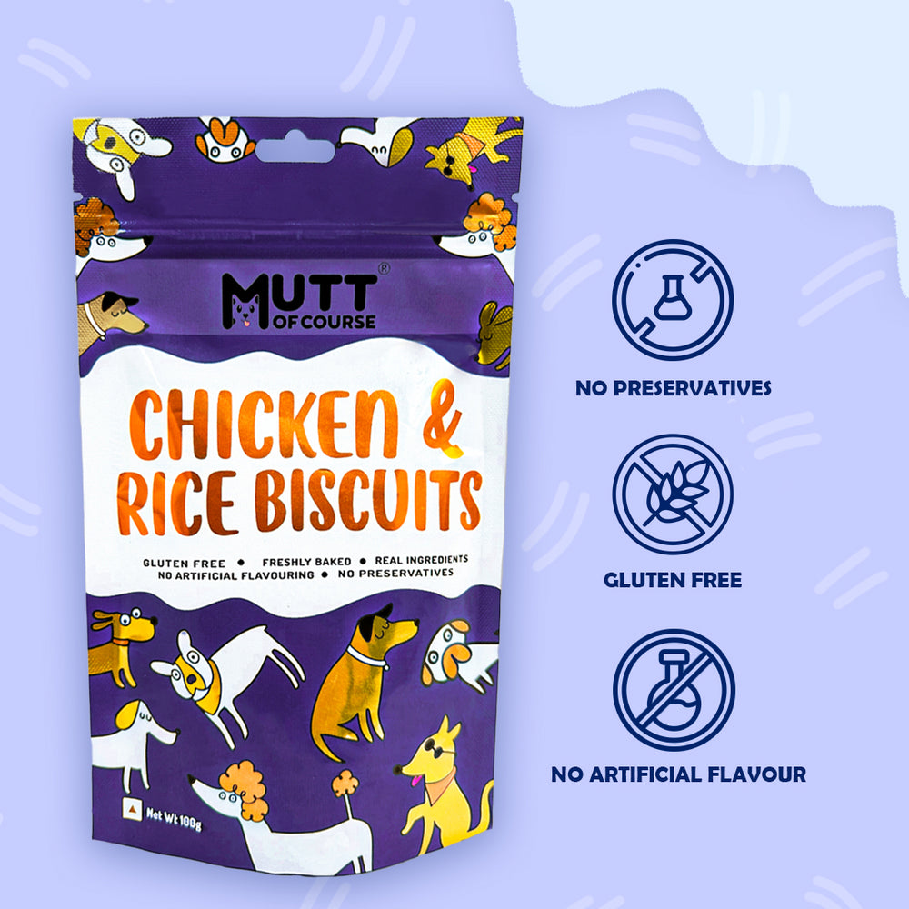 Chicken Rice Biscuits (For Cats And Dogs)