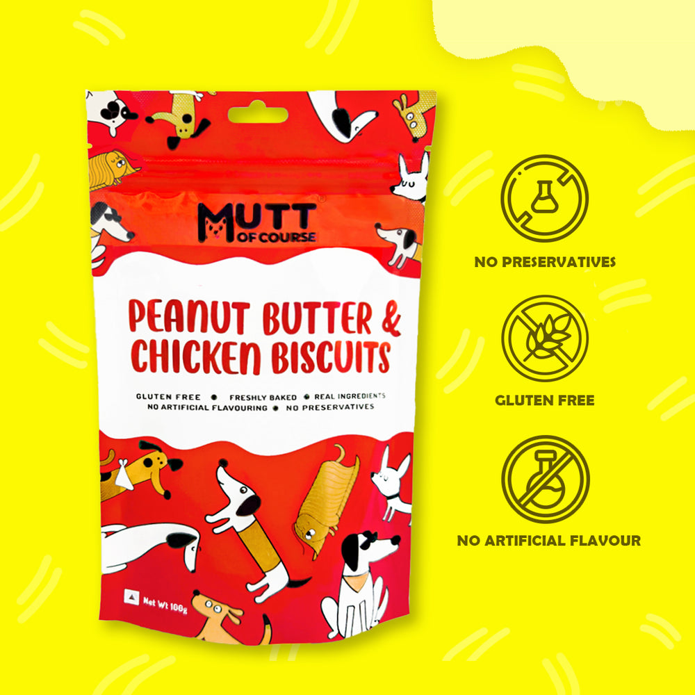 Peanut Butter Chicken Pet Treats (Gluten Free)