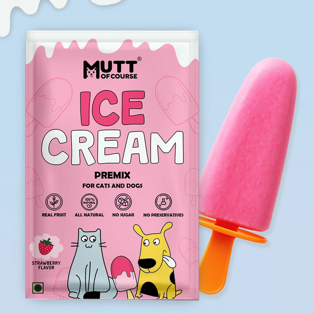 Duo Delight: Mango & Strawberry Ice Cream Premix for Cats & Dogs (Pet Nutritionist Approved)