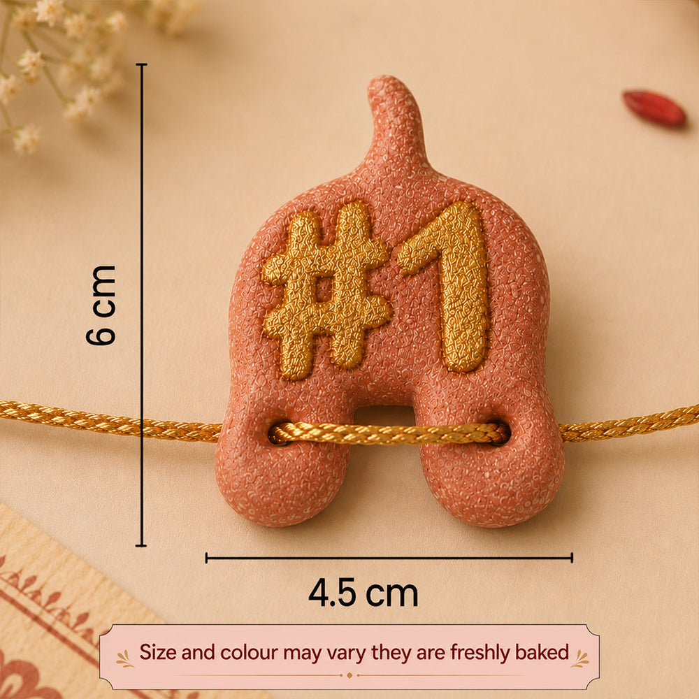 Rakhi Combo for Dogs & Cats | Pink & Gold Bow Tie + Edible Rakhi Treat