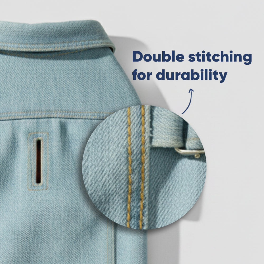 The Stud Denim Dog Jacket