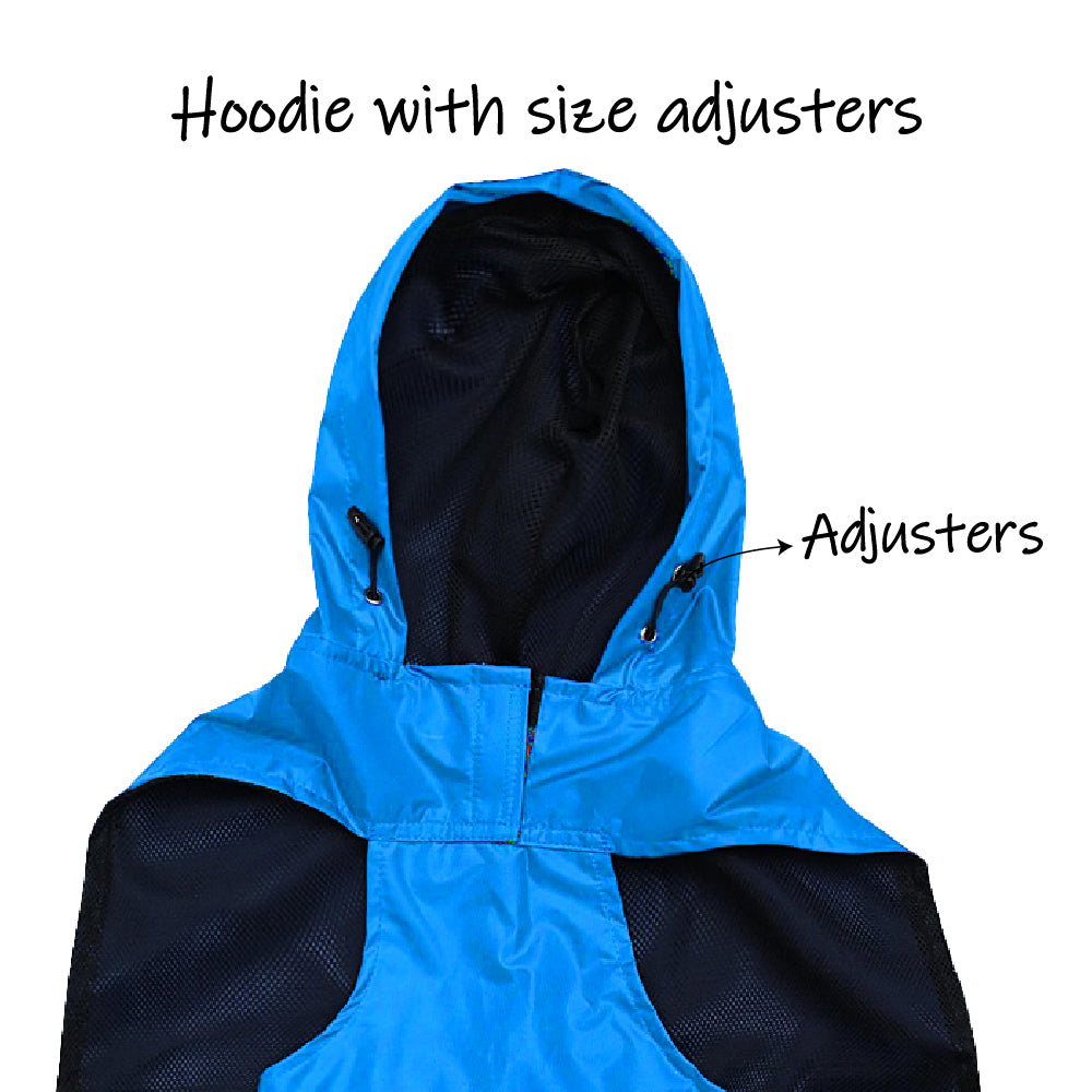 Sky Blue Dog Raincoat