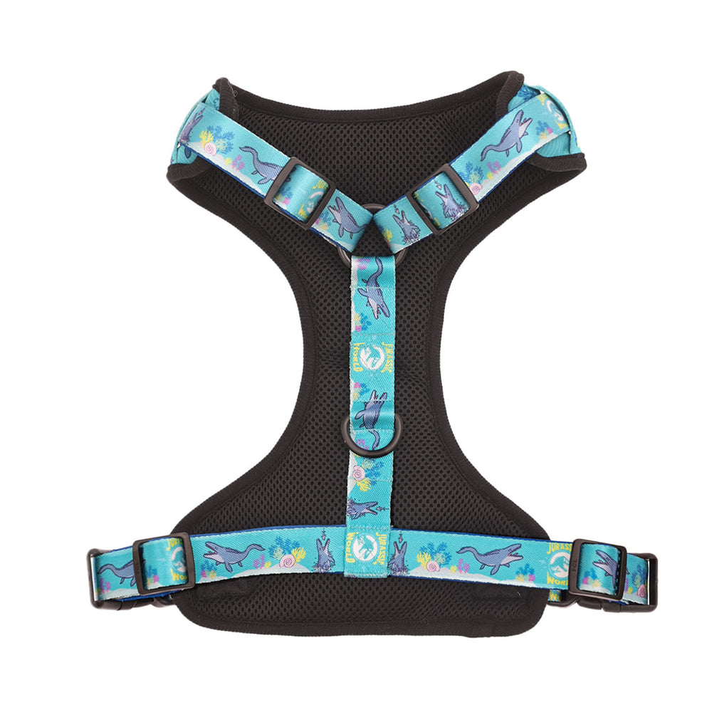 Jurassic Marine Dino Dog Harness | Ocean Dinosaur Adventure Harness for Dogs