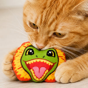 Jurassic Dilophosaurus Catnip Cat Toy | Dinosaur Interactive Toy for Cats