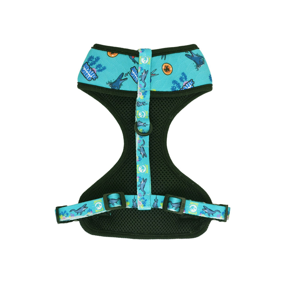 Jurassic Marine Dino Cat Harness | Ocean Dinosaur Adventure Harness for Cats
