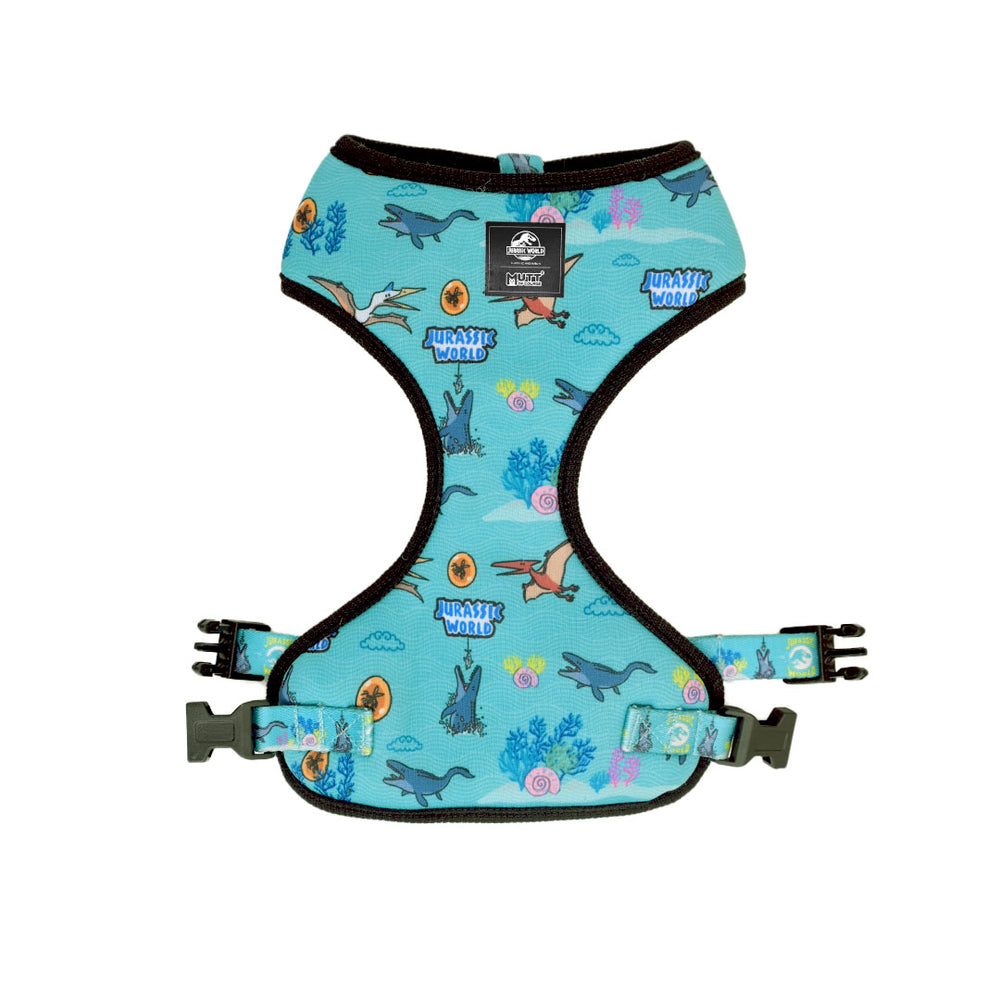 Jurassic Marine Dino Cat Harness | Ocean Dinosaur Adventure Harness for Cats