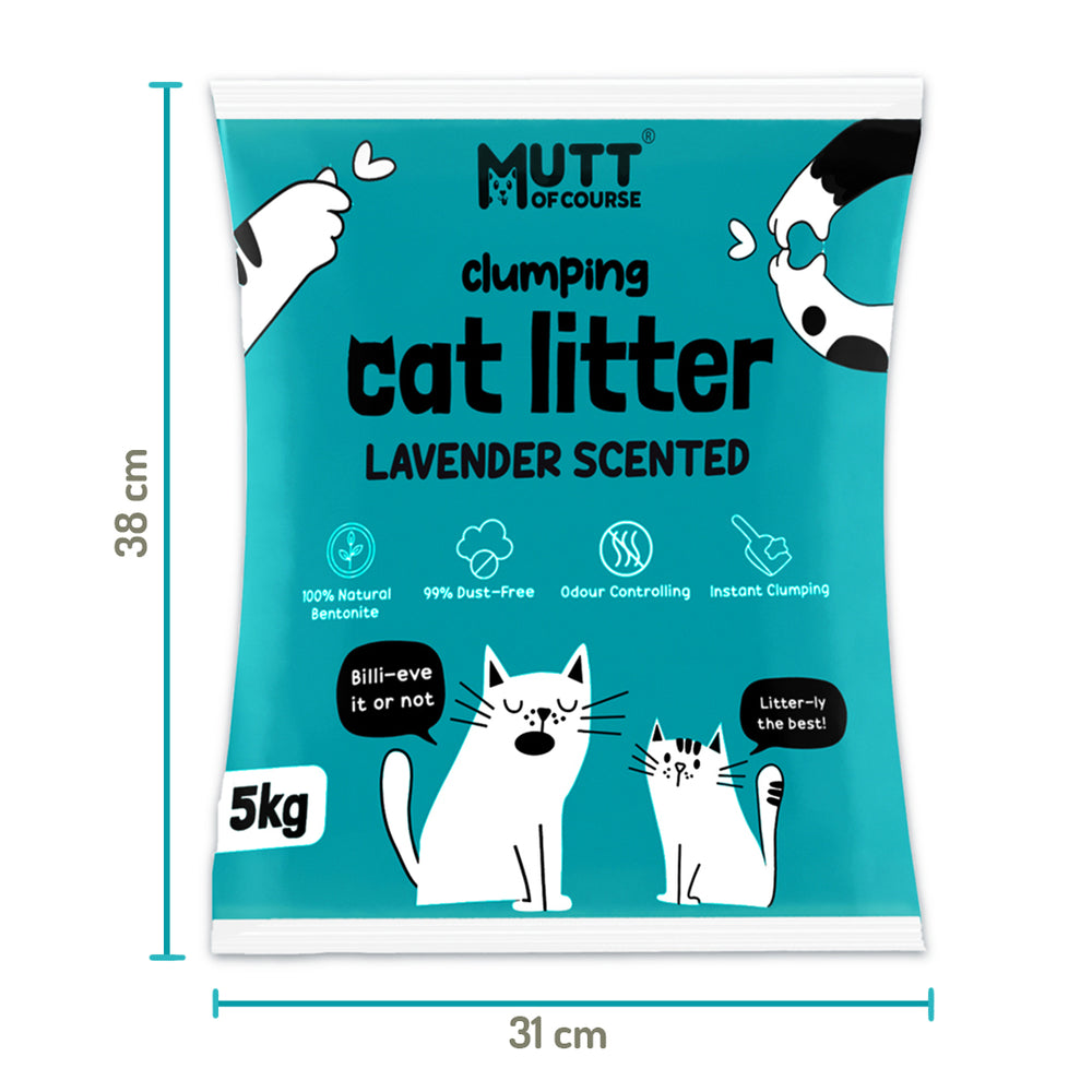 Instant Clumping Lavender Bentonite Cat Litter