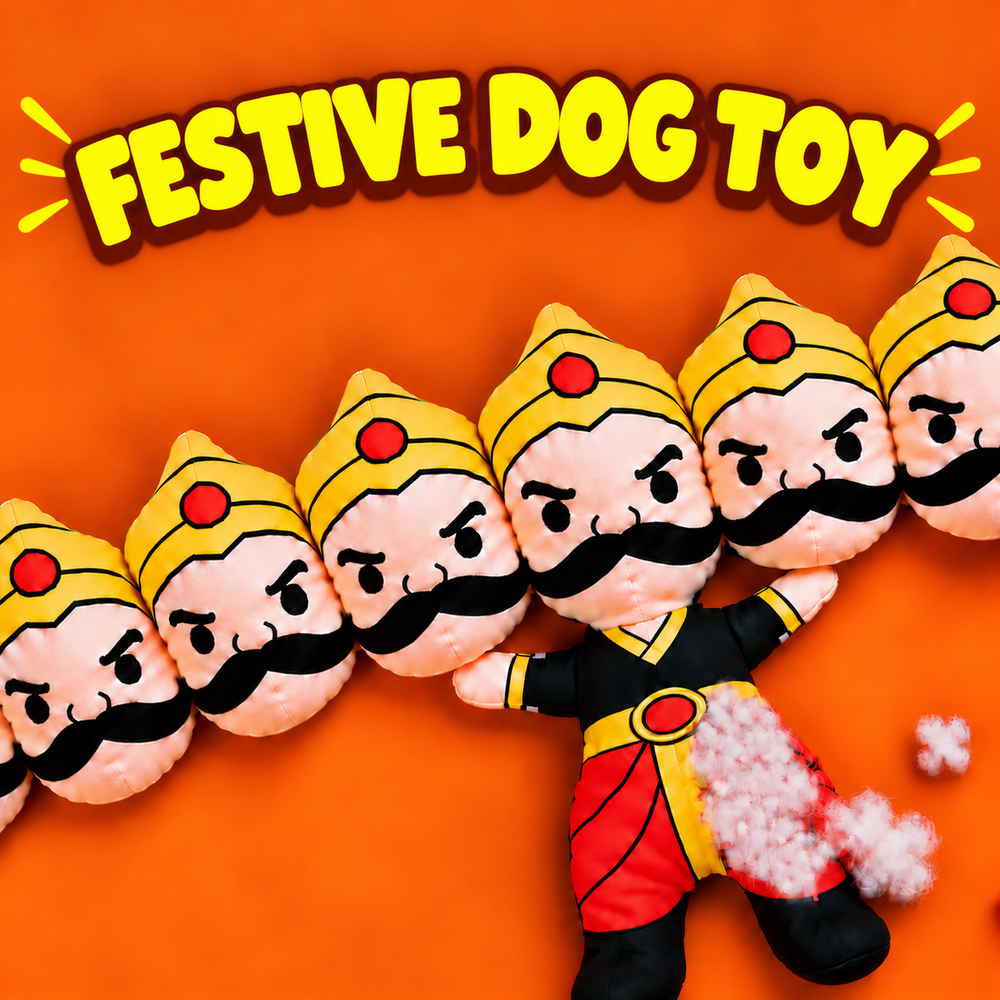 10-Headed Squeaky & Crinkle Toy for Dogs | Mutt Of Course