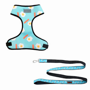 Eggs N' Bacon Vest Harness + Leash Set