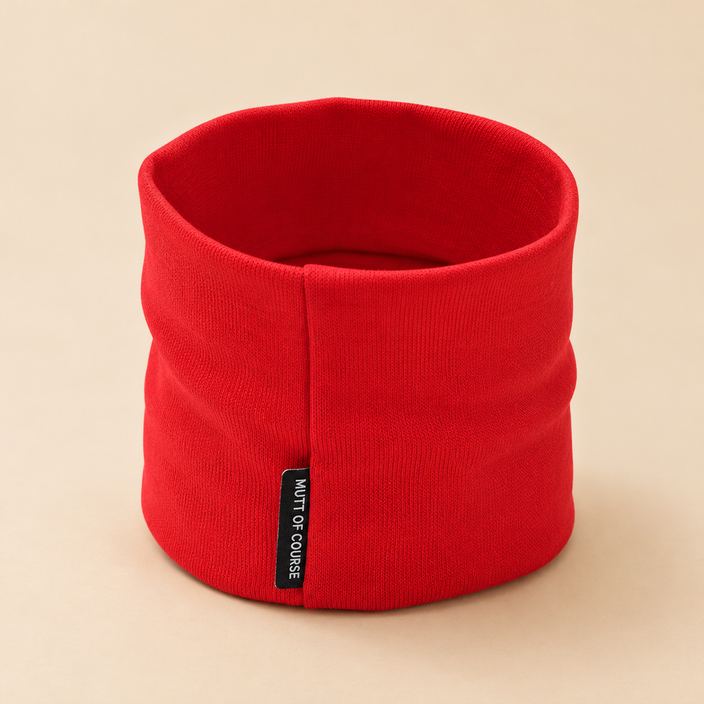 Red Noise-Reducing Dog Ear Muffs | For Grooming & Loud Celebrations