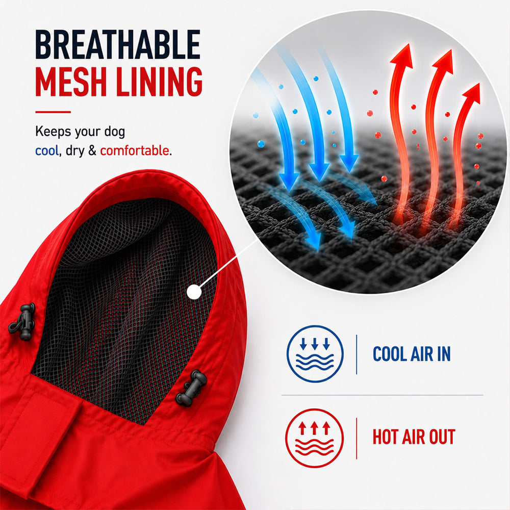 Garfield Rain Defender Red Dog Raincoat
