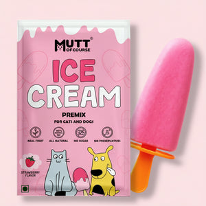 Strawberry Ice Cream for Cats & Dogs - Premix (Pet Nutritionist Approved)