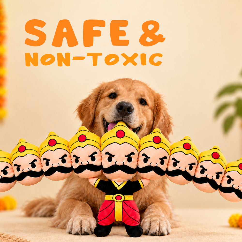 10-Headed Squeaky & Crinkle Toy for Dogs | Mutt Of Course
