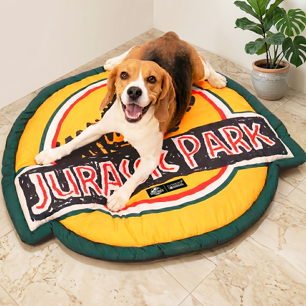 Jurassic Park Cushioned Mat for Dogs | Dinosaur Travel & Rest Mat