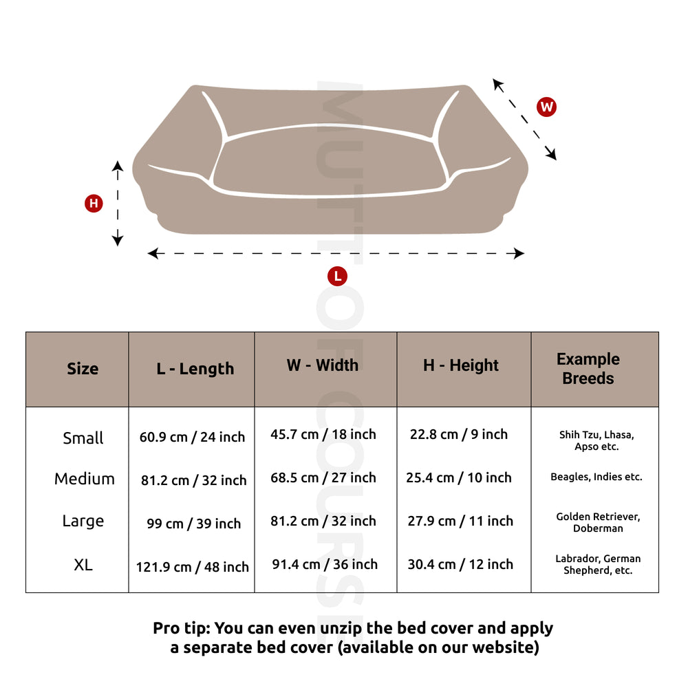 Jurassic Classic Dog Bed | Dinosaur Cozy Sleeping Bed for Dogs