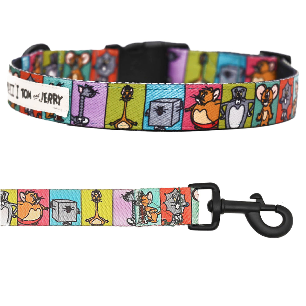 Tom and Jerry Dog Collar & Leash Combo Mutt of Course