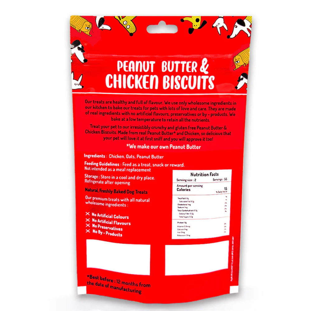 Peanut Butter Chicken Pet Treats (Gluten Free)