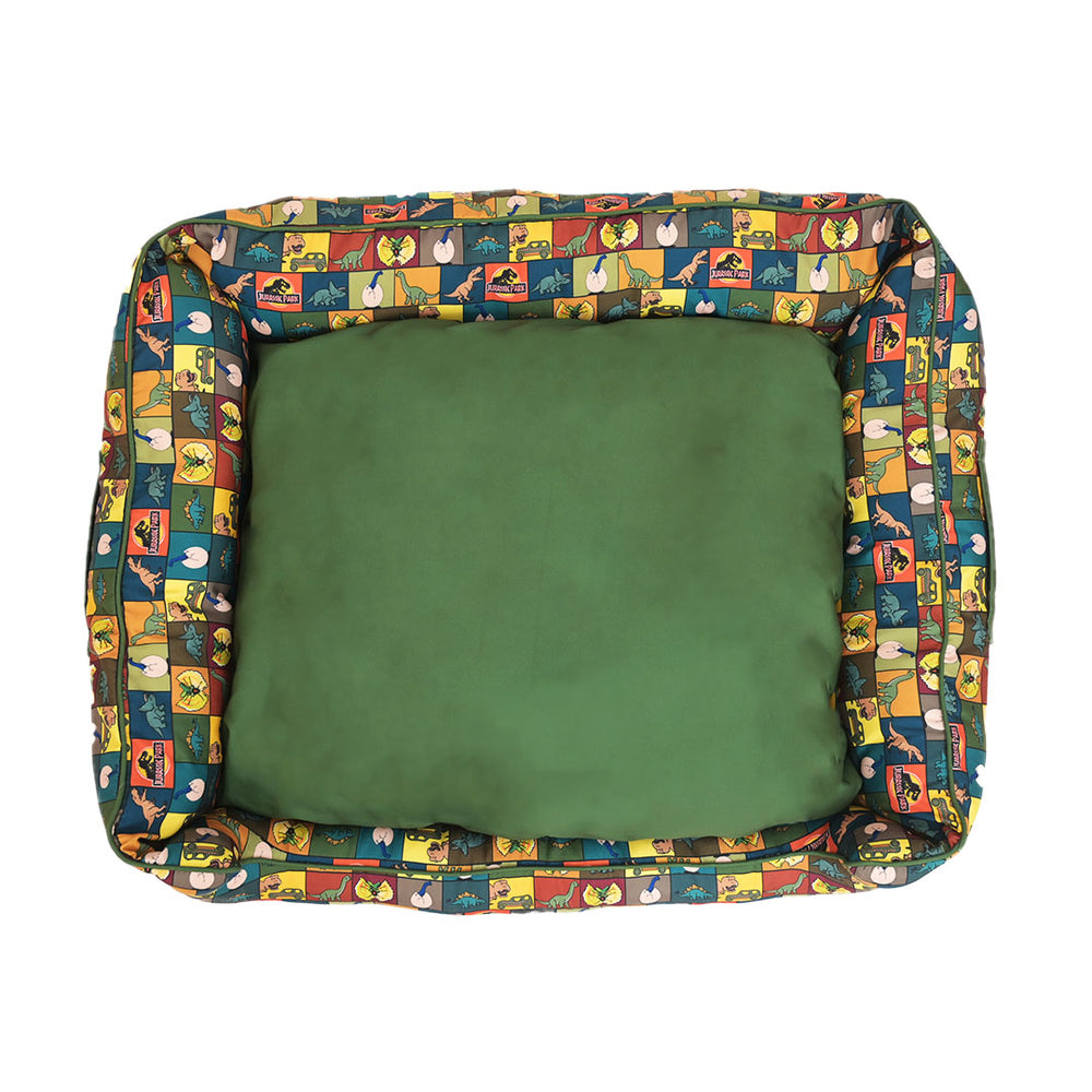 Jurassic Classic Dog Bed | Dinosaur Cozy Sleeping Bed for Dogs
