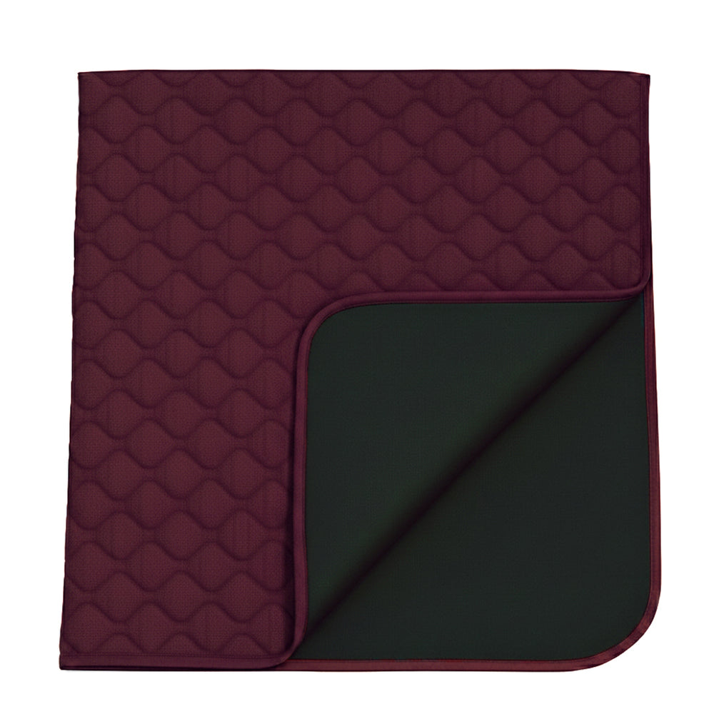 Burgundy Quilted Blanket for Cats and Dogs (3 Layered)