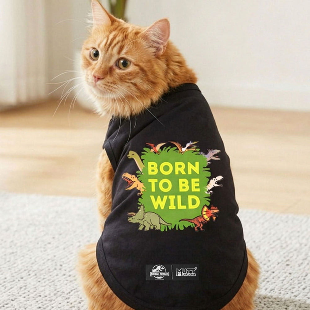 Jurassic Born to be Wild Cat T-Shirt