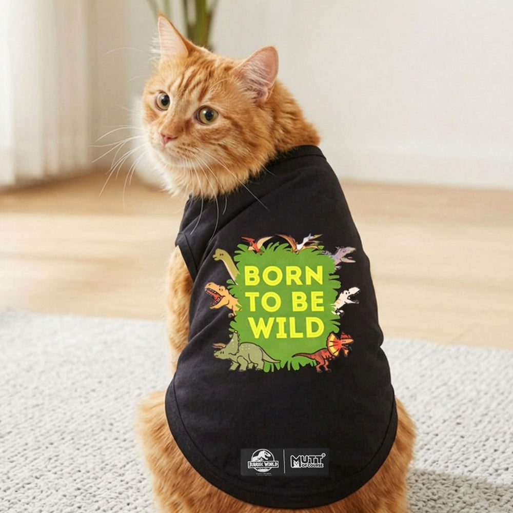 Jurassic Born to be Wild Cat T-Shirt