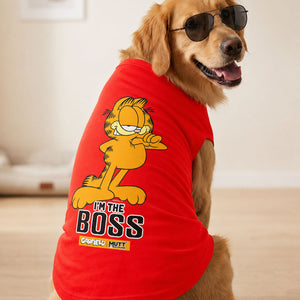 Garfield I am the Boss T-Shirt For Dogs