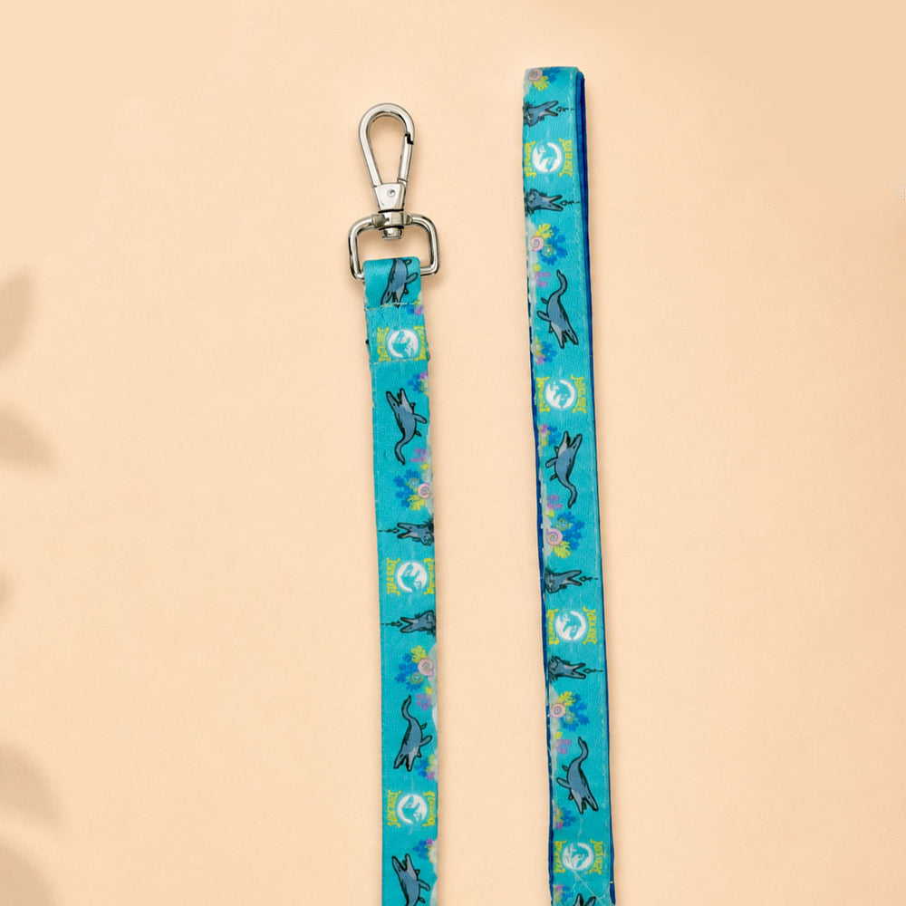 Jurassic Marine Dino Cat Leash | Ocean Dinosaur Adventure Leash for Cats