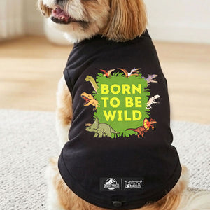 Jurassic Born To Be Wild Dog T- Shirt