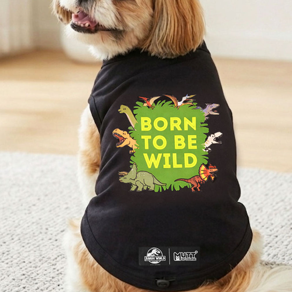 Jurassic Born To Be Wild Dog T- Shirt