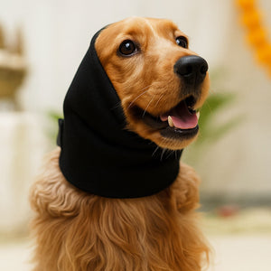 Black Noise-Reducing Ear Muffs for Dogs & Cats – Grooming & Bathing