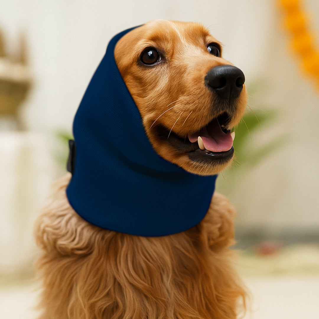 Navy Blue Ear Muff For Cats Dogs – Mutt of Course